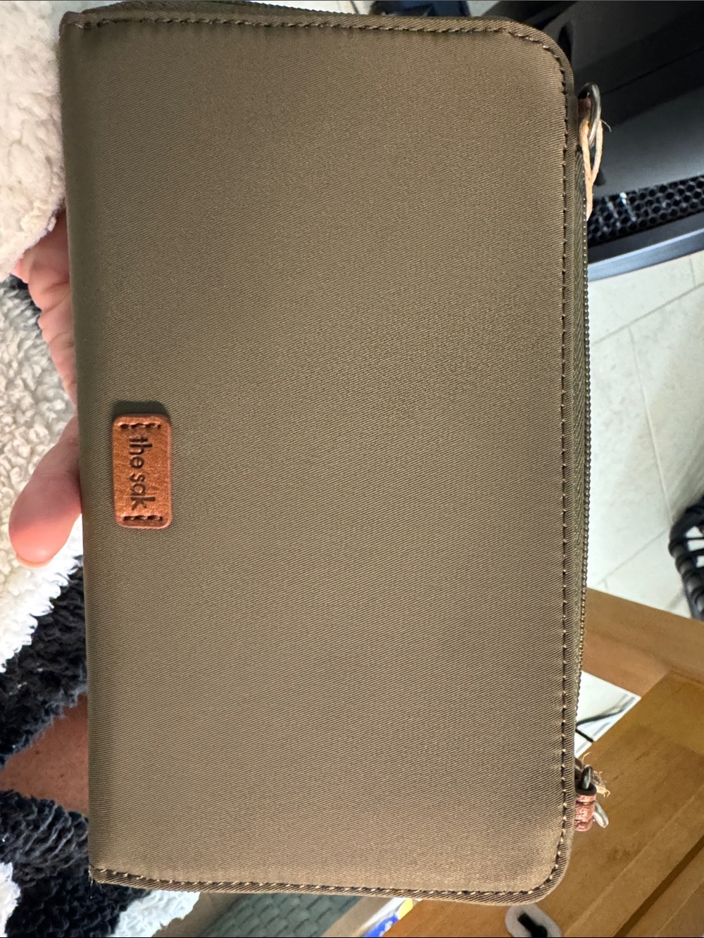 The Sak Olive Green Esperato Nylon Wallet Wristlet